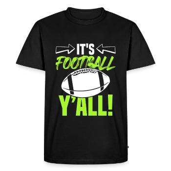 devise du football - T-shirt Premium bio Homme - noir - Devant - Nico (187cm)