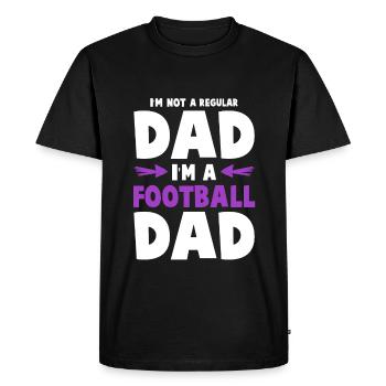 football dad papa - Men's Premium Organic T-Shirt - black - Front - Nico (187cm)