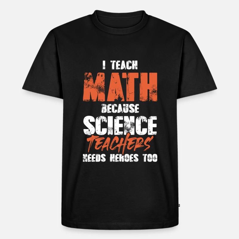 mathematik lehrer - Männer Premium Bio T-Shirt - Schwarz