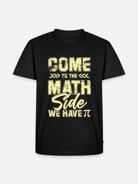 Spruch mathematik - Men's Premium Organic T-Shirt - black