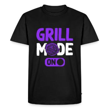 grill mode on - Men's Premium Organic T-Shirt - black - Front - Nico (187cm)