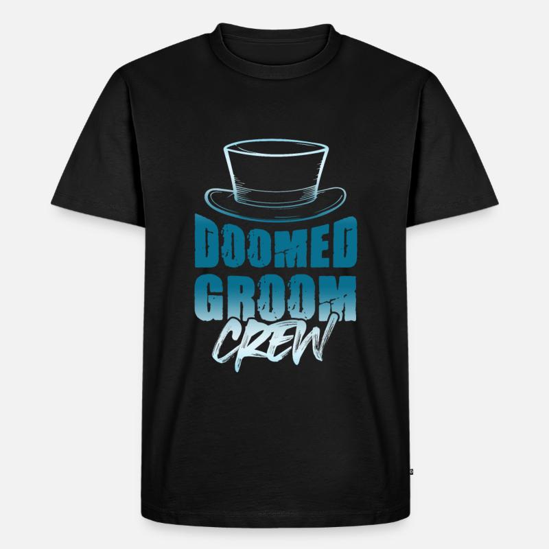 bräutigam crew - Männer Premium Bio T-Shirt - Schwarz
