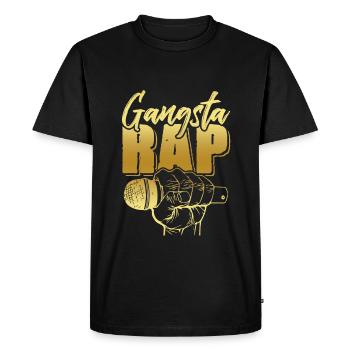 Gangsta Rap - T-shirt Premium bio Homme - noir - Devant - Nico (187cm)