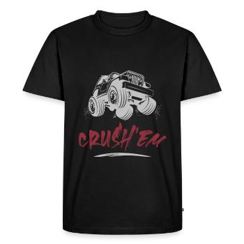 crush monster truck - Men's Premium Organic T-Shirt - black - Front - Nico (187cm)