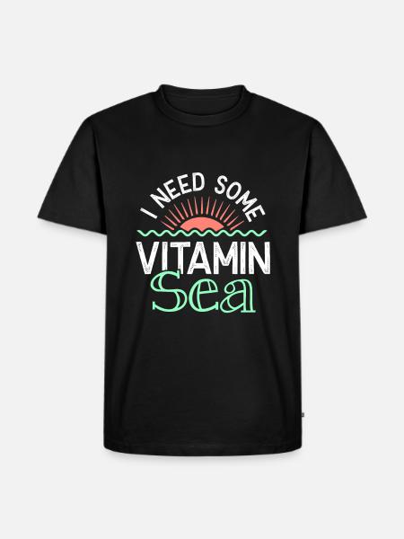 vitamin sea summer - Men's Premium Organic T-Shirt - black
