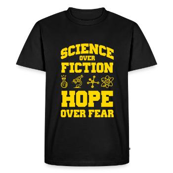 science science hope - Men's Premium Organic T-Shirt - black - Front - Nico (187cm)