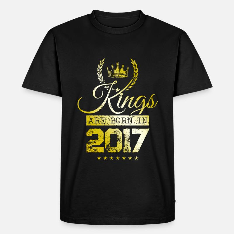 kings are born 2017 - Männer Premium Bio T-Shirt - Schwarz