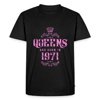 né en 1971 - T-shirt Premium bio Homme - noir - Devant - Nico (187cm)
