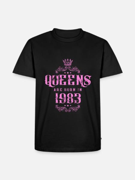 born in 1983 - Men's Premium Organic T-Shirt - black