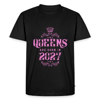 né en 2027 - T-shirt Premium bio Homme - noir - Devant - Nico (187cm)