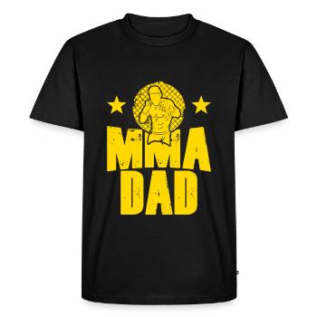 mma dad papa - Men's Premium Organic T-Shirt - black - Front - Nico (187cm)