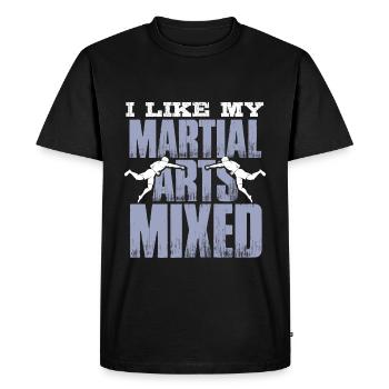 arts martiaux mma mixte - T-shirt Premium bio Homme - noir - Devant - Nico (187cm)