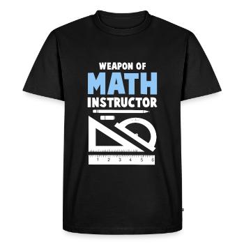 mathématiques - T-shirt Premium bio Homme - noir - Devant - Nico (187cm)