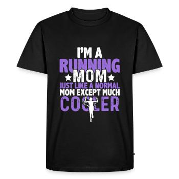 running mom mom - Men's Premium Organic T-Shirt - black - Front - Nico (187cm)