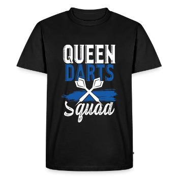 queen darts - Men's Premium Organic T-Shirt - black - Front - Nico (187cm)
