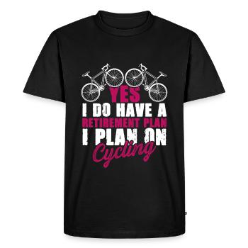 slogan vélo - T-shirt Premium bio Homme - noir - Devant - Nico (187cm)