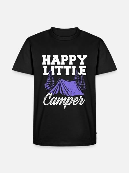 joyeux petit campeur - T-shirt Premium bio Homme - noir