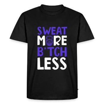 aptitude à la transpiration - T-shirt Premium bio Homme - noir - Devant - Nico (187cm)