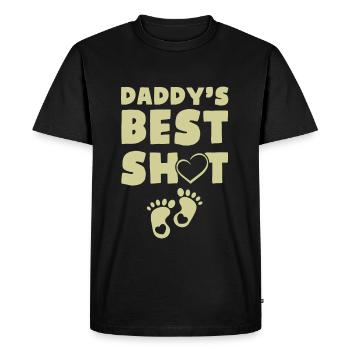 papa bébé - T-shirt Premium bio Homme - noir - Devant - Nico (187cm)