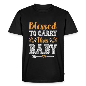 amour de bébé - T-shirt Premium bio Homme - noir - Devant - Nico (187cm)