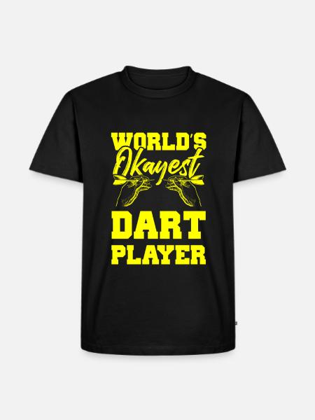 best darts player - Men's Premium Organic T-Shirt - black