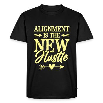 hustle spruch - T-shirt Premium bio Homme - noir - Devant - Nico (187cm)