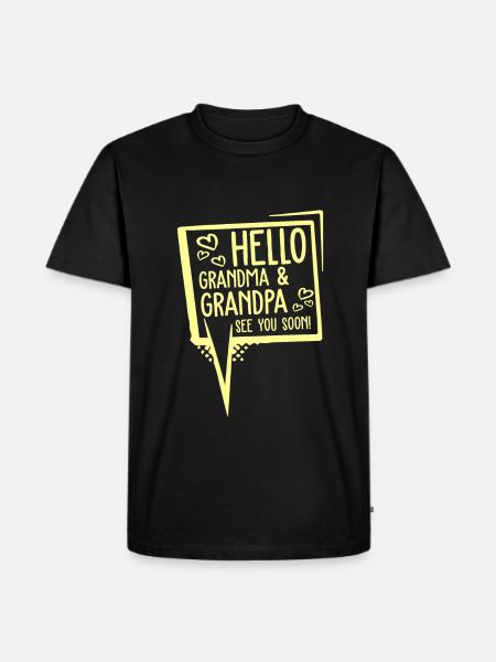 opa grandma baby - Men's Premium Organic T-Shirt - black