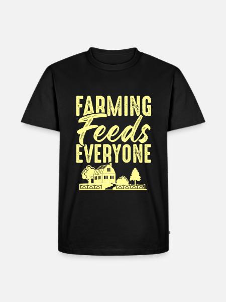farm farming - Men's Premium Organic T-Shirt - black