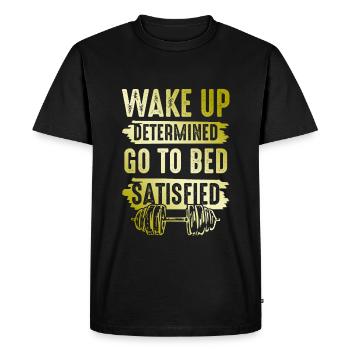 entraînement sportif de fitness - T-shirt Premium bio Homme - noir - Devant - Nico (187cm)