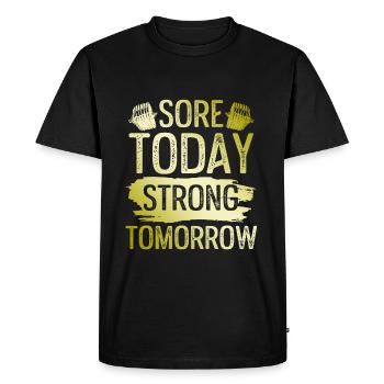 bible laïque lleben - T-shirt Premium bio Homme - noir - Devant - Nico (187cm)