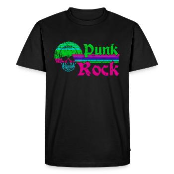 Punk rock - Men's Premium Organic T-Shirt - black - Front - Nico (187cm)
