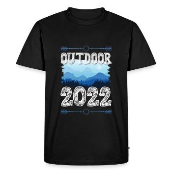 Outdoor 2022 - Men's Premium Organic T-Shirt - black - Front - Nico (187cm)