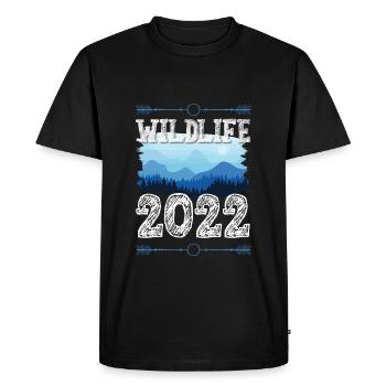 Faune 2022 - T-shirt Premium bio Homme - noir - Devant - Nico (187cm)