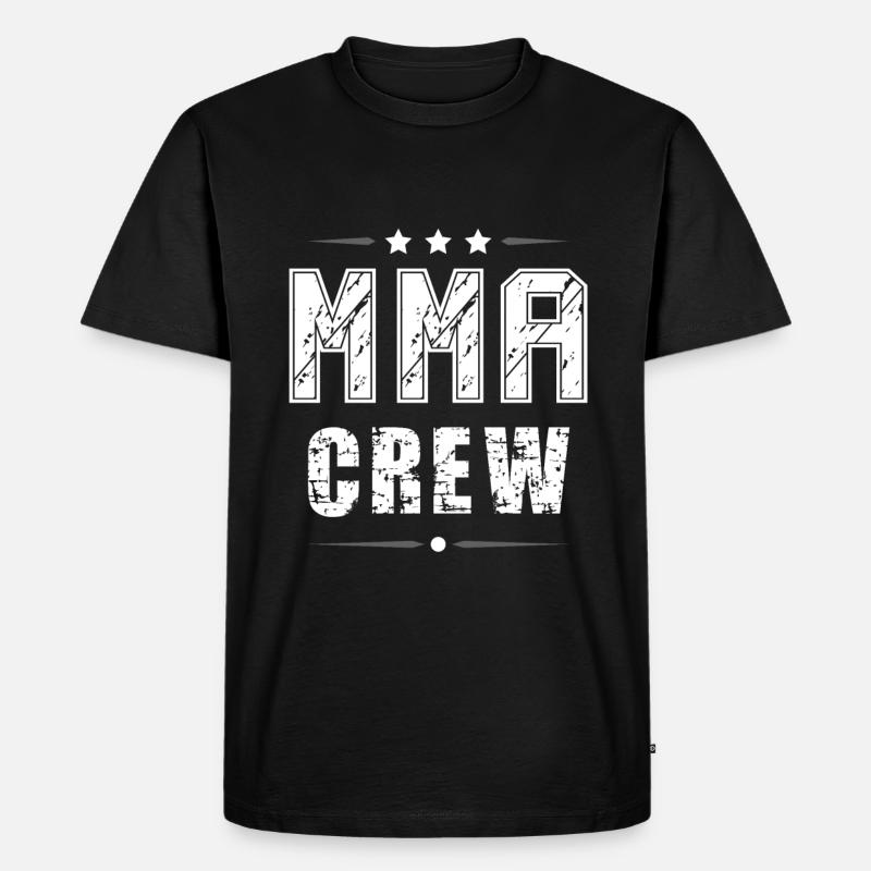 Mma Crew - Männer Premium Bio T-Shirt - Schwarz