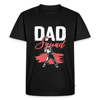 Équipe de baseball papa - T-shirt Premium bio Homme - noir - Devant - Nico (187cm)