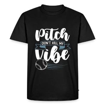Baseball vibe - Men's Premium Organic T-Shirt - black - Front - Nico (187cm)