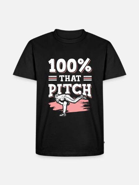 Baseball pitch - Men's Premium Organic T-Shirt - black