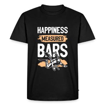 Plongée Bonheur - T-shirt Premium bio Homme - noir - Devant - Nico (187cm)