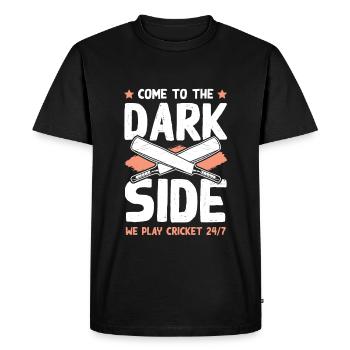 Cricket Côté obscur - T-shirt Premium bio Homme - noir - Devant - Nico (187cm)