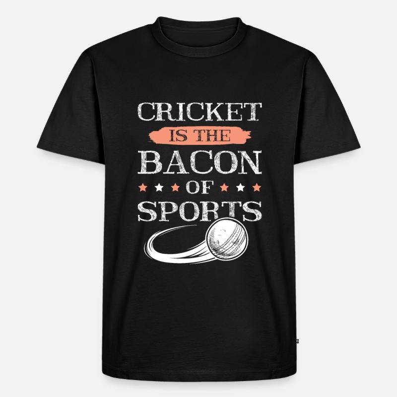 Cricket Bacon - Men's Premium Organic T-Shirt - black
