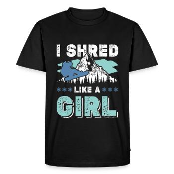Snowboard filles - T-shirt Premium bio Homme - noir - Devant - Nico (187cm)