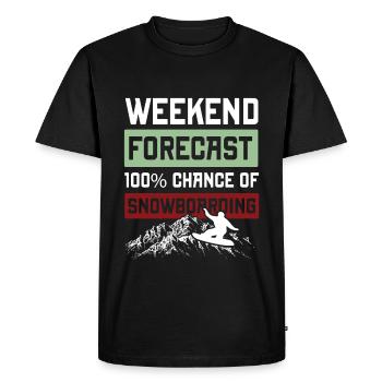 Snowboarding Weekend - Men's Premium Organic T-Shirt - black - Front - Nico (187cm)