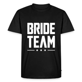 Bride Team - Men's Premium Organic T-Shirt - black - Front - Nico (187cm)