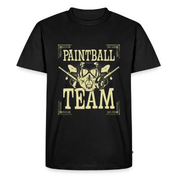 Équipe de paintball - T-shirt Premium bio Homme - noir - Devant - Nico (187cm)
