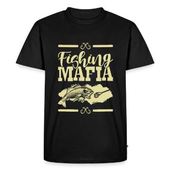 Fishing Mafia - Men's Premium Organic T-Shirt - black - Front - Nico (187cm)