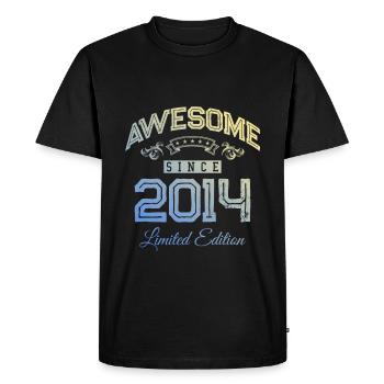 2014 awesome since - Men's Premium Organic T-Shirt - black - Front - Nico (187cm)