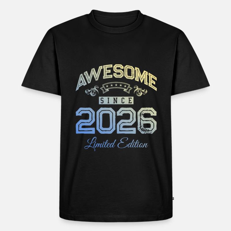 2026 awesome since - Männer Premium Bio T-Shirt - Schwarz