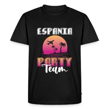Équipe du parti d'Espagne - T-shirt Premium bio Homme - noir - Devant - Nico (187cm)