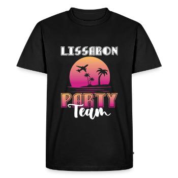 Équipe du parti de Lisbonne - T-shirt Premium bio Homme - noir - Devant - Nico (187cm)