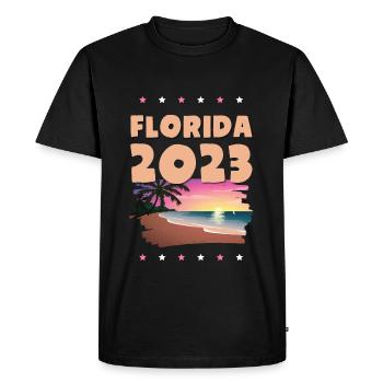Floride 2023 - T-shirt Premium bio Homme - noir - Devant - Nico (187cm)